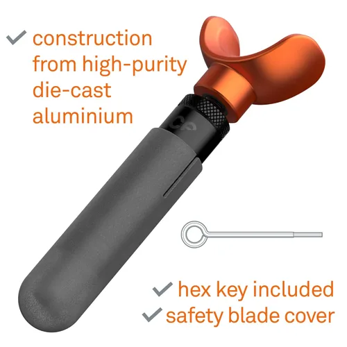 Miniatura 4 de Slice 10502, cuchillo giratorio, ideal para patrones detallados en trabajos de cuero, hoja de cerámica amigable con los dedos, nunca necesita