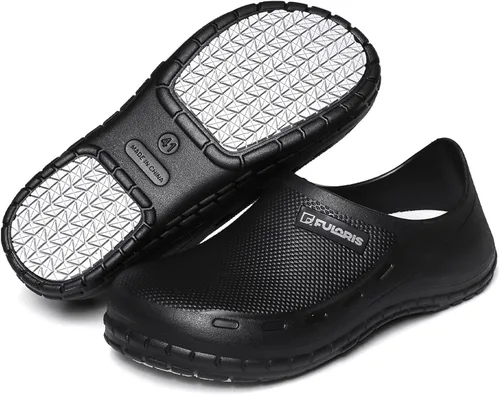 Zapatos antideslizantes para hombre, resistentes al agua, al aceite, para chef, enfermería, médicos, zapatos adecuados para cocina, restaurante,