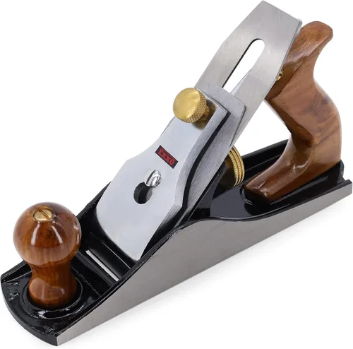 Miniatura 3 de EXXO No.4 Jack Bench Hand Plane Plano de 9 pulgadas - Cortador de 2 pulgadas Cepilladora manual y de borde ajustable Suavizado de madera