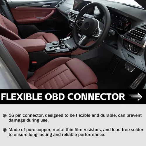 Miniatura 6 de Connect Fit para cable OBD2 compatible con BM-WW F serie F codificación Ethernet ENET Rj45 OBD cable codificación E-SYS ISTA + ICOM Bootmod3