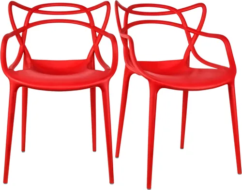 Miniatura 9 de 2xhome Silla de comedor moderna Silla auxiliar apilable para interiores o exteriores Plástico resistente a la intemperie para cocina, patio