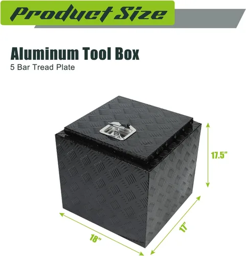 Miniatura 2 de Caja de herramientas de aluminio para camión de 30 pulgadas, caja de herramientas para camión, debajo de la cama, remolque, caja impermeable