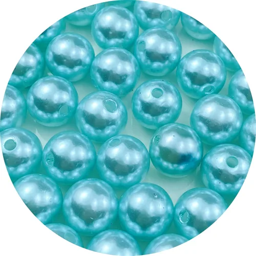 Miniatura 57 de Pinhoollgo 800pcs Pearl Beads 6mm Round Pearl Beads with Hole for DIY Bracelet Necklace Jewelry Making Supplies Handmade Craft(White)