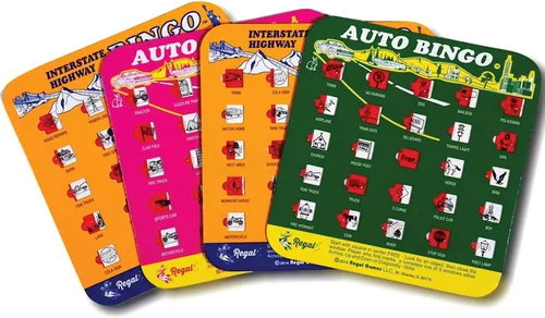 Regal Games Juego de bingo de carreteras interestatales para viaje, cartas de bingo para vacaciones familiares, viajes en automóvil y viajes por