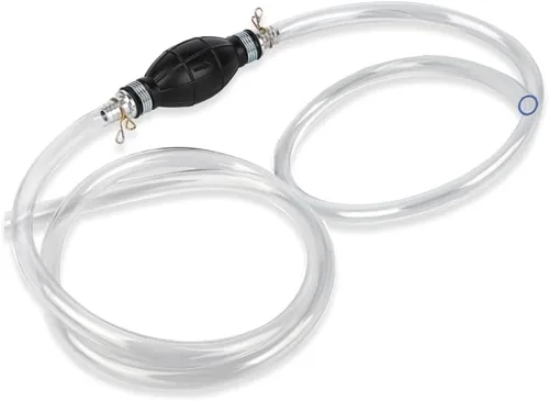 deemars Manguera de sifón de gasolina, bomba de sifón de transferencia de gasóleo, agua y combustible, bomba de transferencia de gasolina para agua,