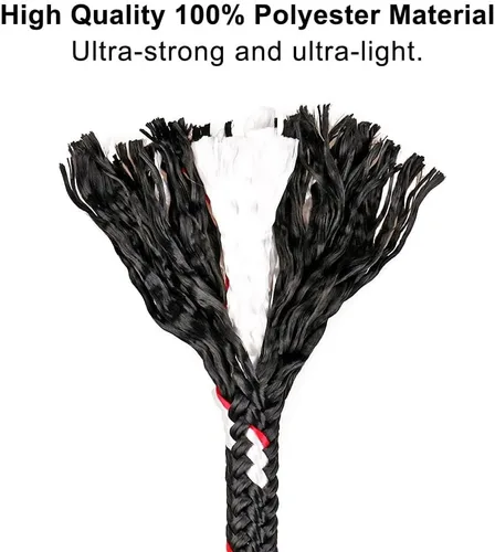 Miniatura 8 de BeneLabel Cuerda de columpio de árbol, 39 pulgadas, correa para colgar para columpio de árbol, gancho resistente, para interiores y exteriores, Negro