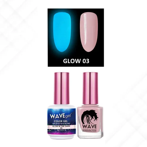 Miniatura 2 de Wavegel WAVEGEL - Juego de gel y esmalte de uñas a juego - Brilla en la oscuridad - # 01