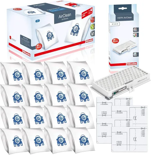Miniatura 7 de Bolsas para aspiradora Miele GN AirClean 3D Efficiency - 2 cajas - Incluye 8 bolsas genuinas Airclean GN + 2 filtros genuinos Super Air Clean + 2