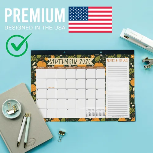 Miniatura 4 de Hadley Designs Calendario de Escritorio Grande 2026-2027 - Calendario de Escritorio 2026, Calendarios de Escritorio de 18 Meses para Hogar, Oficina