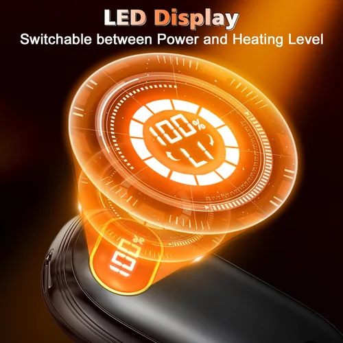 Miniatura 4 de Calentadores de Manos Recargables - Calentadores de Manos Eléctricos Paquete de 2 con Calefacción de Doble Cara para 15Hrs de Calor, Pantalla LED