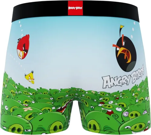 Miniatura 3 de CRAZYBOXER Ropa interior para hombre Angry Birds, ligera, cómoda, con cintura antideslizante (paquete de 2)