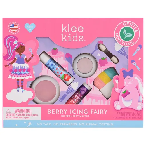 Luna Star Klee - Kit de maquillaje para niños. Suave y no tóxico. Apto para niños. Fabricado en Estados Unidos (Berry Icing Fairy)