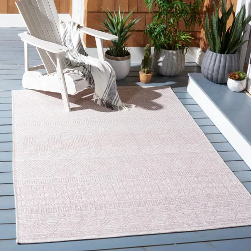 Miniatura 14 de SAFAVIEH Alfombra lavable para exteriores, colección Courtyard de 2.3 x 16 pies, color negro y gris, no desprende pelusa y de fácil limpieza, ideal