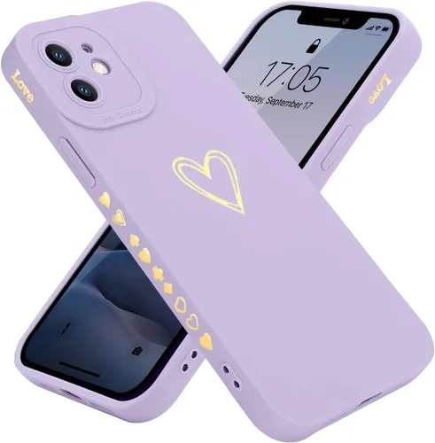 Miniatura 14 de Teageo Funda compatible con iPhone 12 Pro Max de 6.7 pulgadas para mujeres y niñas, bonito corazón de lujo