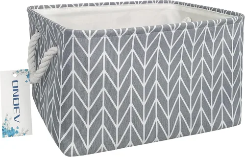 Miniatura 17 de Cesta de lavandería plegable rectangular, canasta de lona, cesta para guardería, adecuada para niños, oficina, dormitorio, ropa, almacenamiento