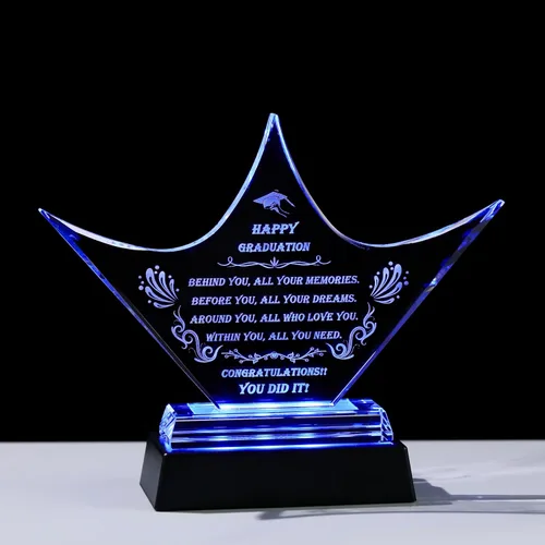 Miniatura 8 de Movdyka Regalo de graduación para ella y él 2026 único – Corona de cristal grabada para clase de 2026 regalos – Ideas de regalo de graduación