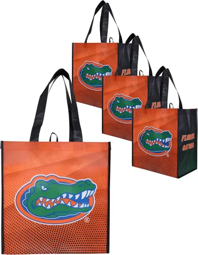 Miniatura 8 de FOCO Bolsas de compras reutilizables con logotipo del equipo de la NCAA