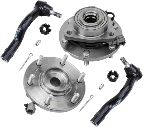 Miniatura 21 de Detroit Axle - Kit de nudillos de dirección delantera izquierda para Ford Edge Lincoln MKX 07-10, cojinete de rueda del lado del conductor, nudillo