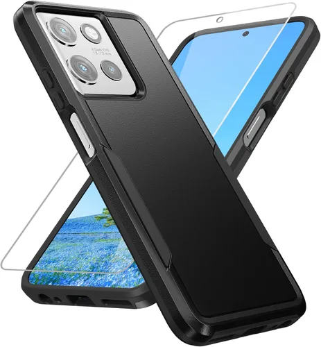 Miniatura 10 de Funda para Moto G Play 2023, con protector de pantalla [probada contra caídas de grado militar], funda protectora resistente robusta de servicio