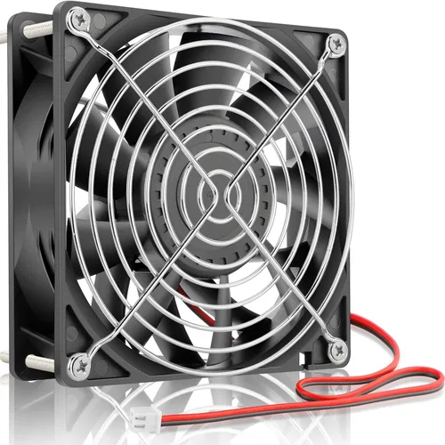 Miniatura 9 de GDSTIME Ventilador de caja de 4.724 in, alta presión de aire de 4.724 in x 0.984 in, 12 V CC, ventilador de enfriamiento sin escobillas 2 pines