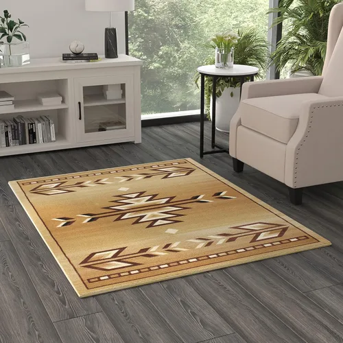 Miniatura 24 de Masada Masada Rugs Southwest - Alfombra nativa americana de 2 x 3 pies, color azul