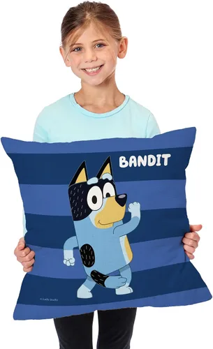 Miniatura 4 de Northwest Almohada Bluey, 18" x 18", Roll Call Bandit