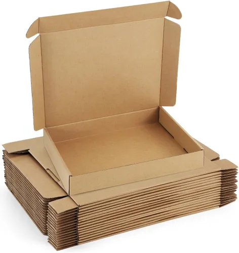 Miniatura 13 de Cajas de Envío de 12x9x3 Pulgadas: Paquete de 22 Cajas de Cartón para Embalaje, Cajas de Envío Blancas para Embalaje de Pequeñas Empresas, Cajas