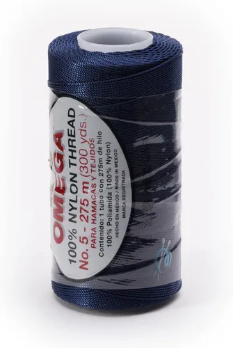 Miniatura 47 de Nylon NO.5 by Omega - Cuerda fuerte 100% nailon para ganchillo fino y manualidades - Color: 04 amarillo claro