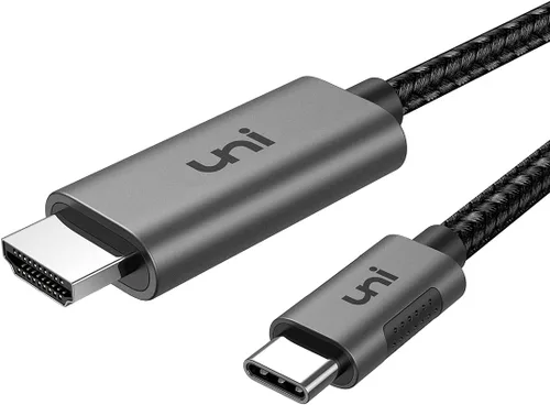 uni Cable USB C a HDMI de 3 pies 4K@60Hz, cable trenzado USB Tipo C a HDMI de UNA vía (compatible con Thunderbolt 3/4) con MacBook Pro/Air 2023,