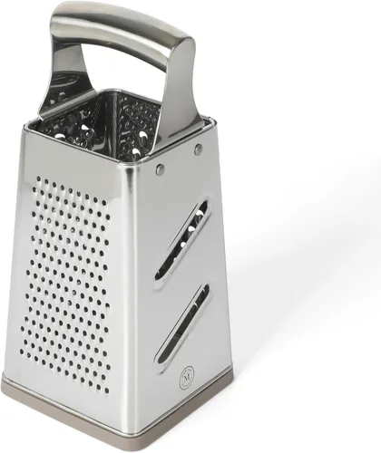 Miniatura 4 de Martha Stewart Sprucedale Rallador de Caja de Acero Inoxidable de 4 Lados de 9.5 Pulgadas – Rallador de Cocina Duradero para Queso y Alimentos