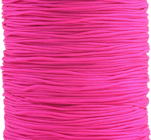 Miniatura 150 de KONMAY 1 rollo de cuerda de nailon para hacer pulseras de 150 yardas, trenzado de nailon Shamballa Macramé/cordón de cuentas de 0.4mm, cordón
