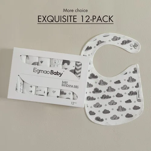 Miniatura 8 de Baberos para bebés para niños y niñas, baberos para dentición y babeo, baberos para bebé, baberos para recién nacidos