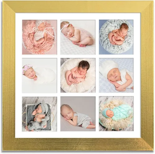 Miniatura 27 de YK artwood Impresiones en lienzo personalizadas con tus fotos, marco personalizado de 8 x 8 pulgadas, marco moderno de madera negra con tu foto