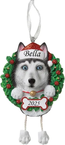 Miniatura 9 de Adorno personalizado para 2025, raza pura de perro Beagle, adorno para árbol de Navidad, decoración profesional personalizada, regalo para cachorro