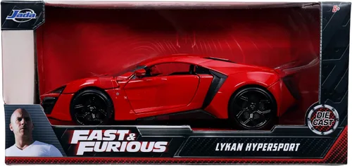 Miniatura 2 de Auto deportivo rojo Lykan Hypersport (escala 1:24) de la película Fast & Furious, de Jada Toys