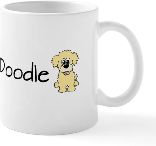 CafePress I Love My Doodle Mugs - Taza de café de cerámica, taza de té, 11 onzas