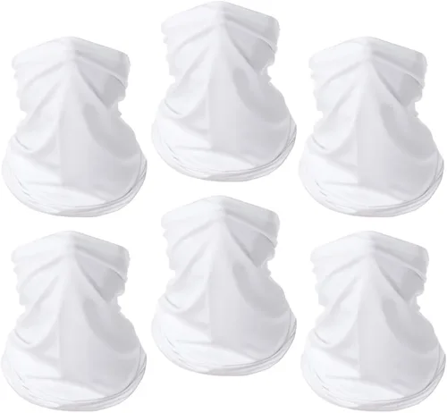 Miniatura 10 de Paquete de 6 mascarillas faciales transpirables, protección UV de verano, polaina de cuello refrescante, ropa facial Negro