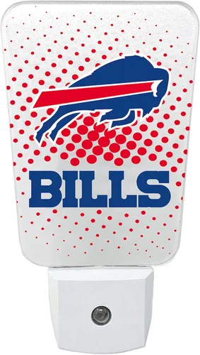Miniatura 16 de Party Animal Luz nocturna LED del equipo de la NFL, con sensor automático y 3 ajustes de luz, diseño delgado de 5 pulgadas que se adapta a enchufes