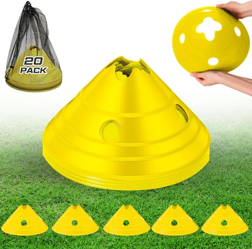 Miniatura 7 de Conos de disco jumbo Conos de fútbol jumbo con bolsa de malla Gran agilidad para entrenamiento de fútbol Deportes para adultos Naranja