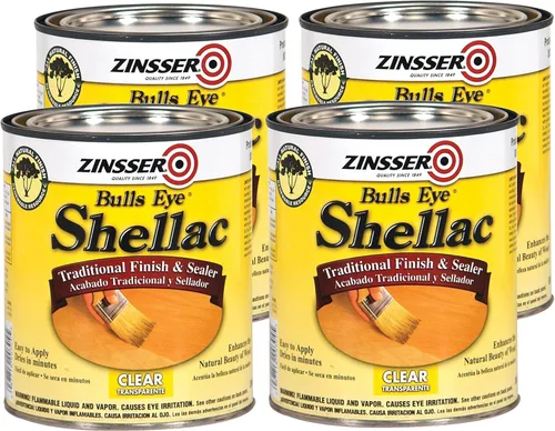 Miniatura 4 de Zinsser 408 Bulls Eye Shellac - Aerosol de acabado tradicional y sellador, 12 onzas, transparente
