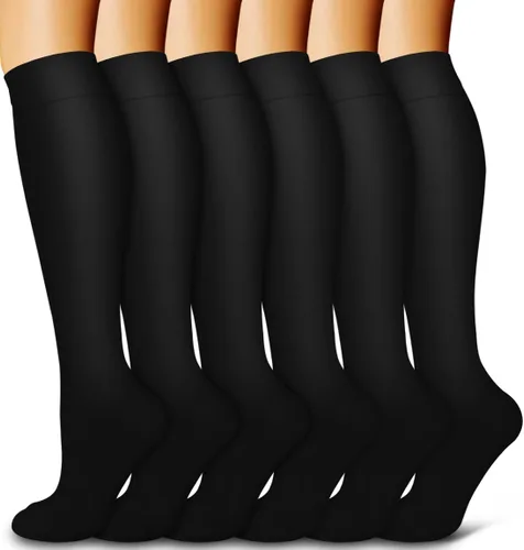 Miniatura 81 de 6 Pack Copper Compression Socks for Women and Men Circulation-Best Support for Medical, Running,Nursing,Athletic