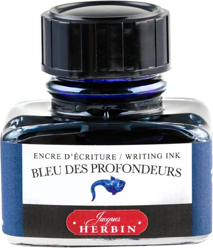 Miniatura 15 de Tinta para pluma estilográfica Herbin - Botella de 30 ml - Bleu Azur