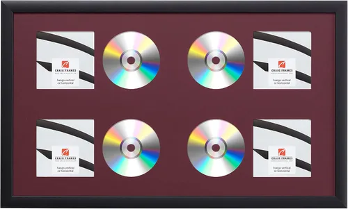 Miniatura 14 de Craig Frames paspartú para mostrar CD con marco negro de 1 pulgada