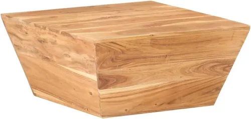 Miniatura 6 de Mesa auxiliar, mesa de centro de tronco, mesa de centro de granja adecuada para sala de estar, oficina, balcón, estudio, sala de estar familiar