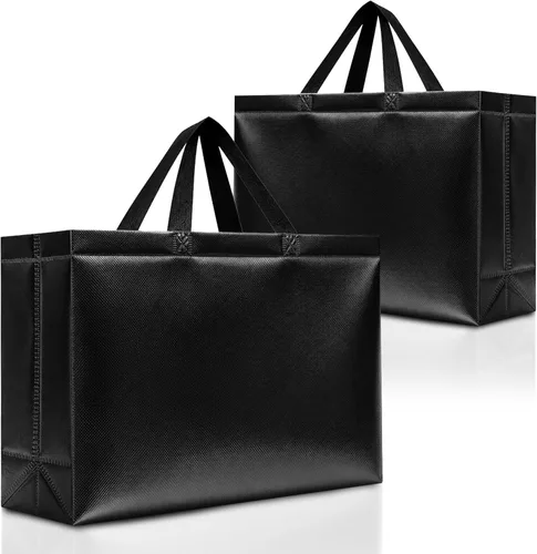 Miniatura 21 de Nush Nush Bolsas de Regalo Rojas Tamaño Mediano – Juego de 12 Bolsas de Regalo Rojas Brillantes Reutilizables con Asas - Bolsa Ideal para Regalos