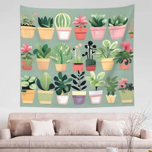 EkcoS Bonsai Plant Aesthetic Tapestry Wall Hanging As Wall Art For Bedroom, Living Room, Dorm Home Décor 60x51in
