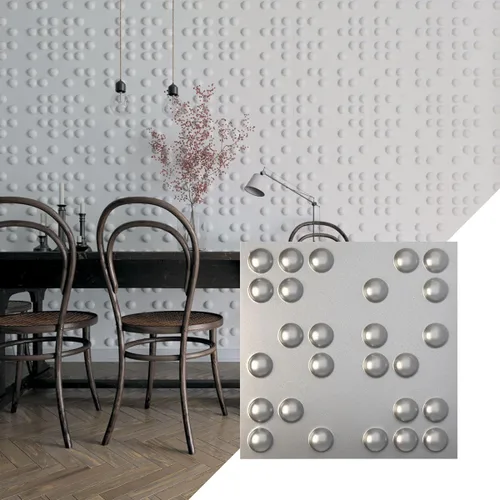 Miniatura 10 de Ekena Millwork WP20X20EMWH 19 5/8 pulgadas de ancho x 19 5/8 pulgadas de alto Emery EnduraWall Decorativo 3D Panel de pared cubre 2.67 pies cuadrados