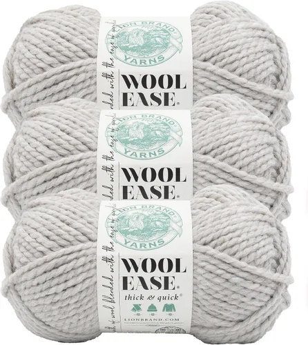 Miniatura 150 de Lion Brand Yarn - Ovillo de lana Wool-Ease Thick & Quick color fuerza aérea