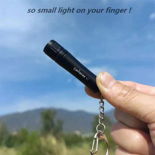 Miniatura 3 de K1 Mini llavero AAA linterna de alto brillo 150 lúmenes pequeño bolsillo linterna pluma luz portátil compacta EDC luz para caminar todos los días