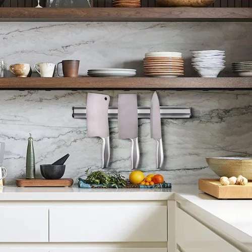 Miniatura 8 de MEKBOK Kitchens - Barra magnética de aluminio para cuchillos, libre de óxido (16 pulgadas)